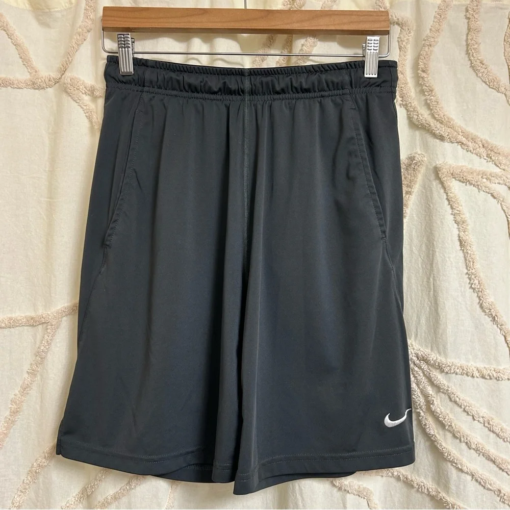 Nike Dri Fir Unlined Drawstring and Elastic Waist Athletic Shorts, Carbon Grey